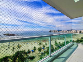 Apartamento frente mar Guarujá Pitangueiras pé na areia